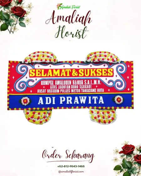 Papan Bunga Ucapan Selamat Taman Suropati